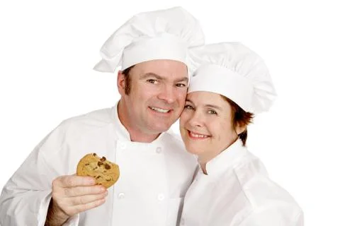 Two Happy Bakers Stock Photos