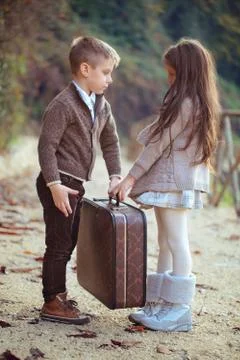 Two happy kids. Stock Photos