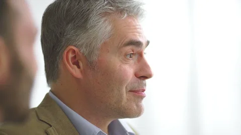 The two happy men discussing Stock Footage 105198015