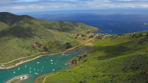 Two Harbors Catalina Stock Footage 115468338
