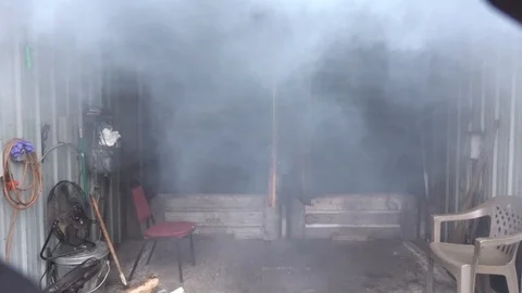 Two Harbors MI/USA August 20 2019:Massey Fish Company's Smokehouse Stock Footage 125051729