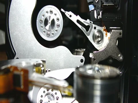 Two hard working drive Stock Footage 73710893