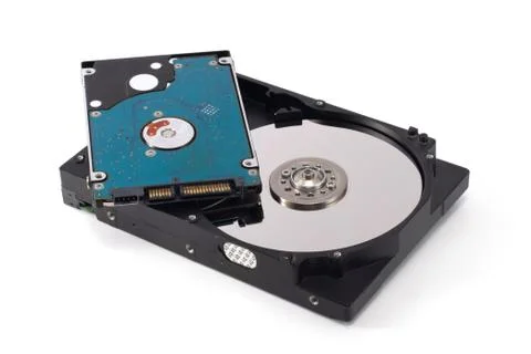 Two HDD isolater hard disk drive Stock Photos