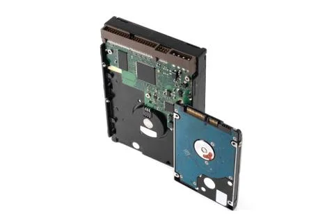 Two HDD isolater hard disk drive Stock Photos