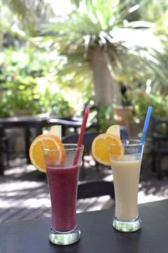 Two healthy drinks Stock-Fotos