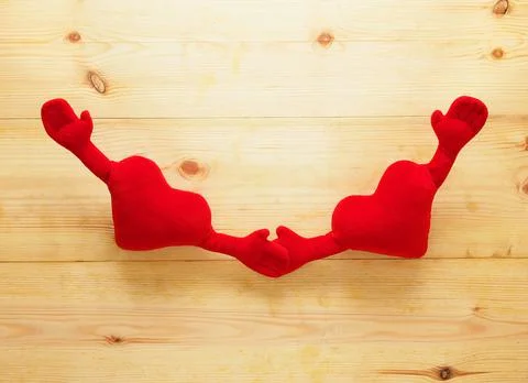 Two Heart horizontal Foto stock