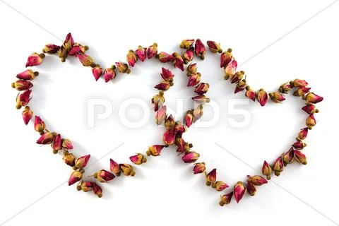 Two heart symbols Stock Photos