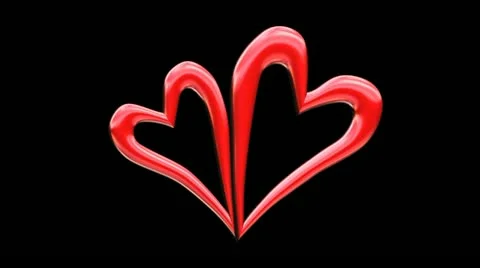 Two hearts 스톡 동영상 12737144