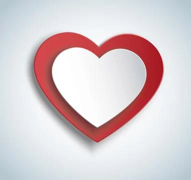 Two hearts icon vector. Valentine`s day background. Stock Illustration