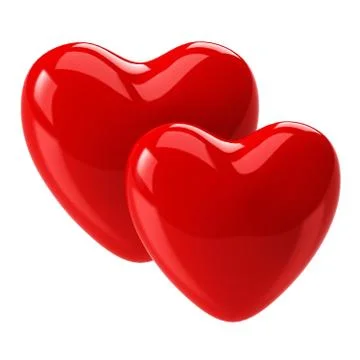 Two hearts Stock Illustration