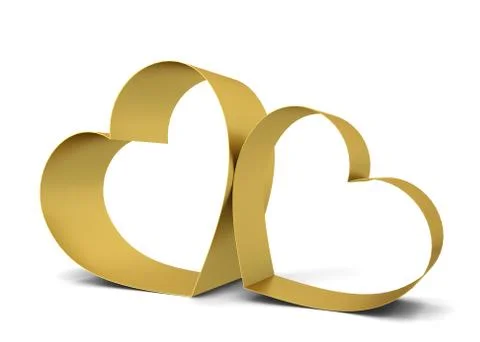 Two hearts Stock Illustration