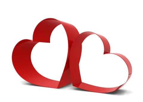 Two hearts Stock Illustration