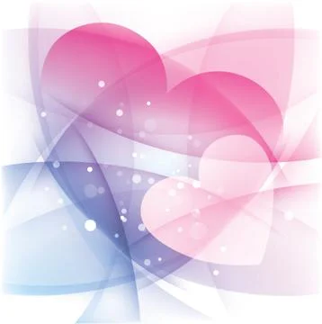 Two hearts Stock Illustration