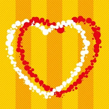 Two hearts Stock Illustration