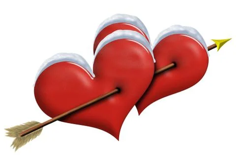 Two-hearts Stock Illustration