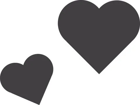 Two hearts Stock Illustration