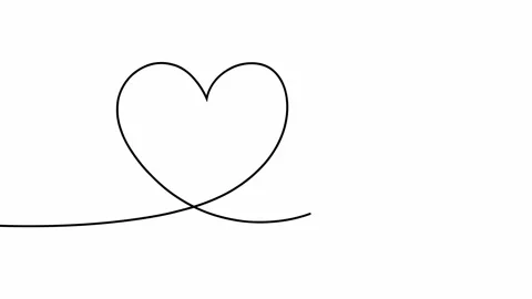 Two hearts in one line Stock Footage 232853371