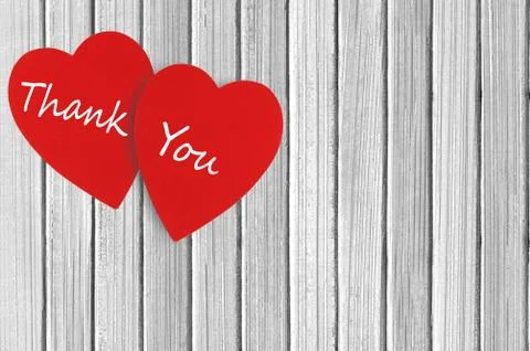 Two hearts over wooden background 写真素材