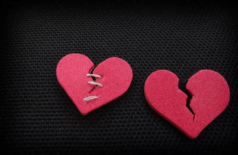 Two hearts Stock Photos