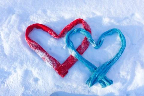 Two hearts Stock Photos