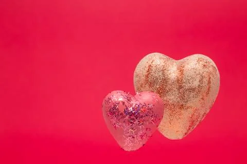 Two hearts Stock Photos