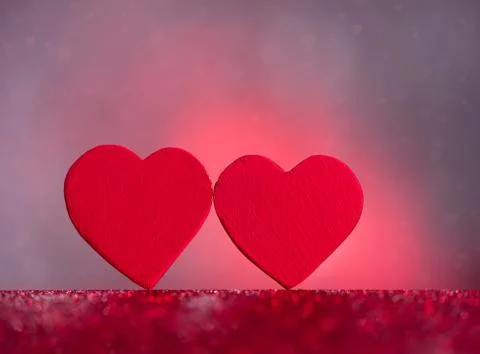 Two hearts Stock Photos