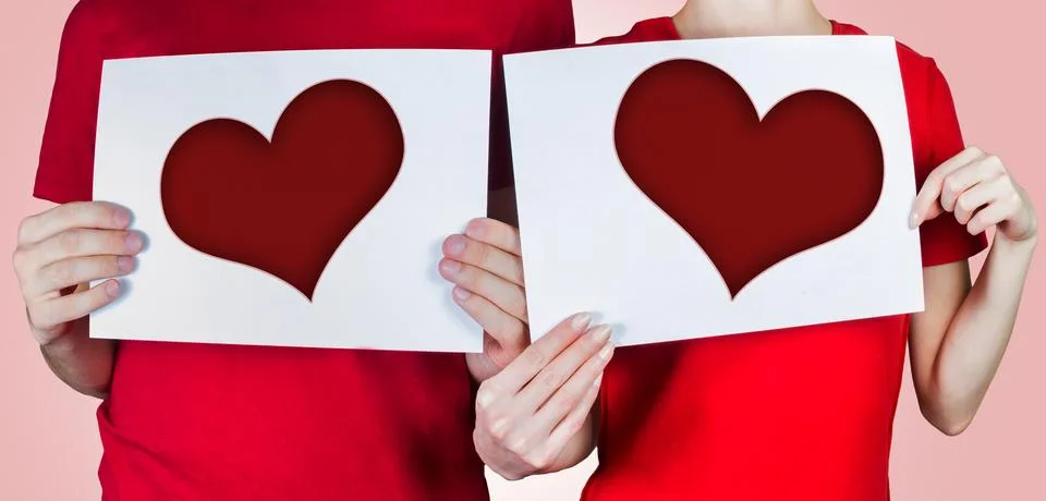Two hearts Stock Photos