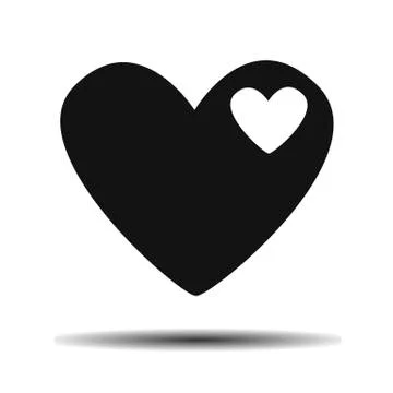 Two hearts pregnancy Stock Illustration
