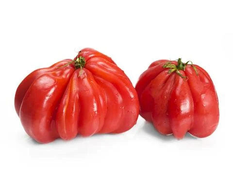 Two Heirloom Tomatoes Stock Photos