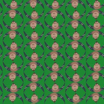 Two heroes Stock Illustration