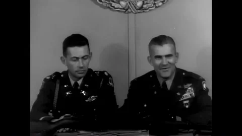 Two high ranking army officials talk about the importance of army medics in Stock Footage 95545358