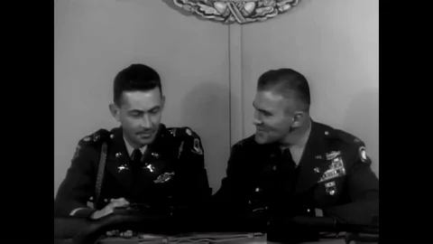 Two high ranking army officials talk about the importance of army medics in Stock Footage 95545366