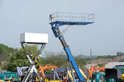 Two high-rise platform. Stock Photos