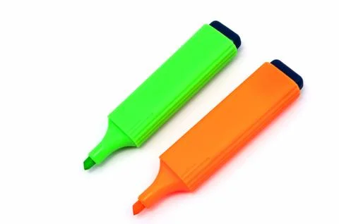 Two highlighters Stock Photos