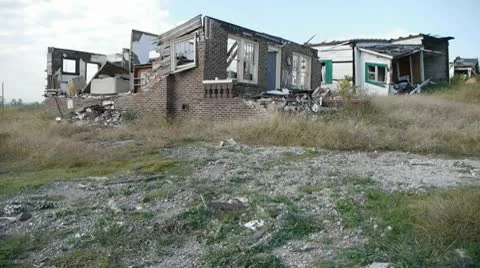 Two homes destroyed by a Tornado in Birmingham, Alabama Stock Footage 10753987