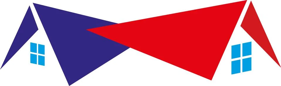 TWO HOMES Illustrazione stock