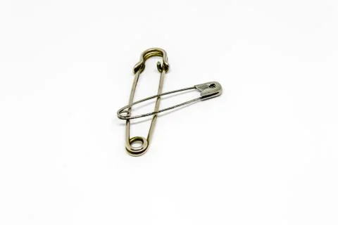 Two hooked needle with white background Stock Photos