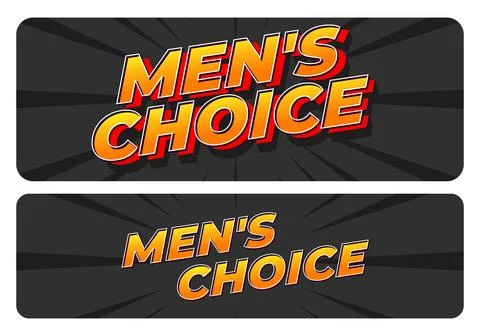 Two horizontal banner designs with rounded corners featuring bold comic sty.. 库存插图