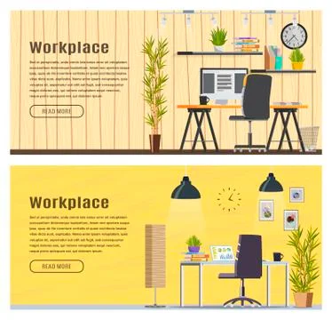 Two Horizontal banner for web design 스톡 일러스트