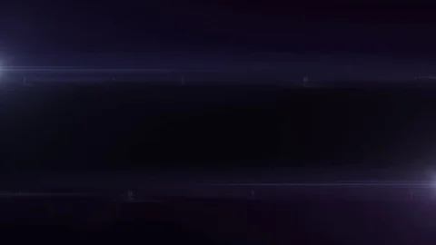 Two horizontal moving red blue lights optical lens flares shiny animation art Stock Footage 83395570