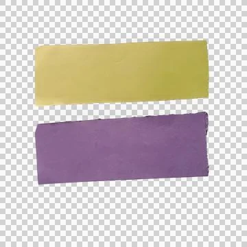 Two horizontal rectangular paint brush strokes in yellow and purple colors Stock Photos