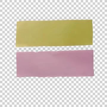 Two horizontal rectangular paper strips in olive green and light purple color Фото