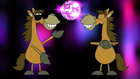 Two horses  Stock Footage 287743996