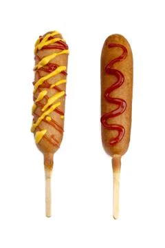 Two hot dogs Stock Photos