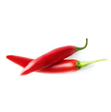 Two hot red pepper Stock Illustration