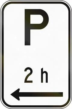 Two Hour Parking To The Left in Canada Stock Illustration
