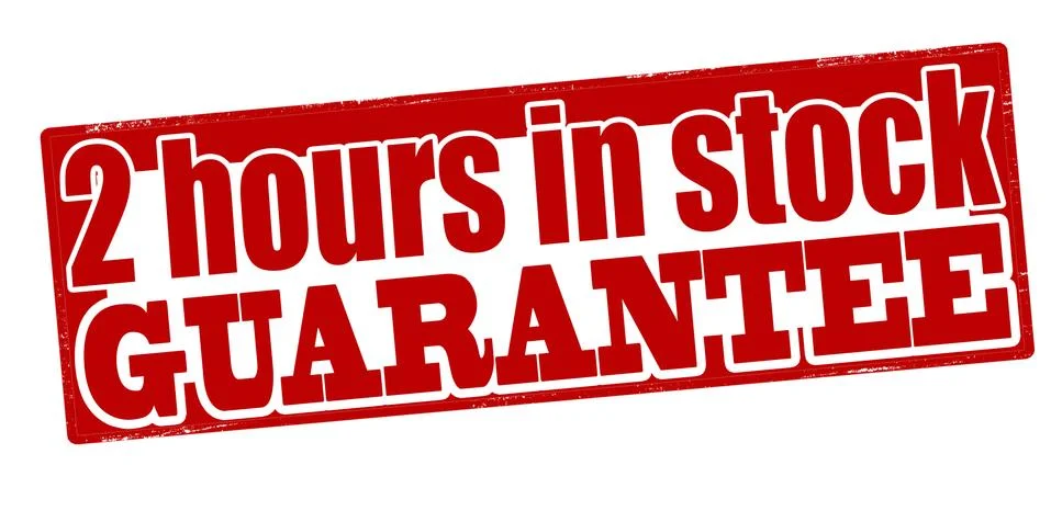 Two hours in stock Stock Illustration