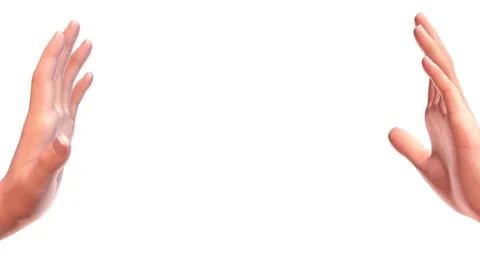 Two human hands reaching out to each other Stock Footage 181001681