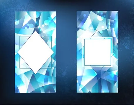 Two ice banners Stock Illustration