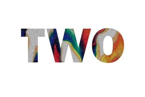 TWO Stock Illustration